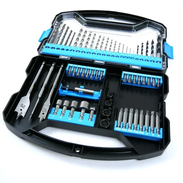 Set burghie combinate, varfuri si capete tubulare, 62 buc, 1/4'' , Richmann