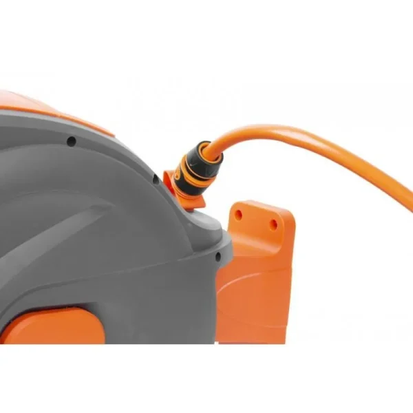 Furtun cu tambur/rola pentru gradina, portabil, pentru perete, 1/2", 30+2 m, Strend Pro