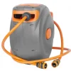 Furtun cu tambur/rola pentru gradina, portabil, pentru perete, 1/2", 30+2 m, Strend Pro