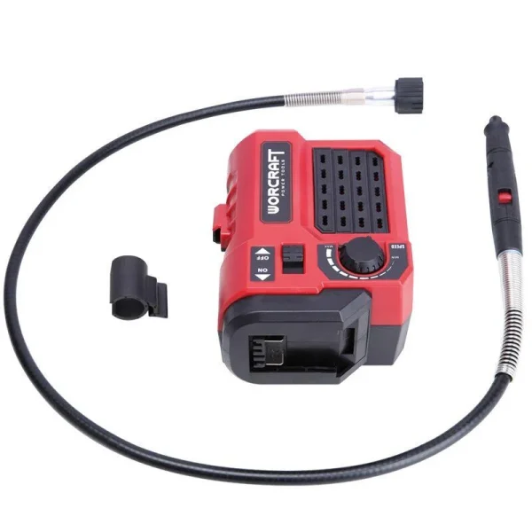 Mini polizor cu accesorii, 20V Li-ion (acumulator neinclus), Worcraft
