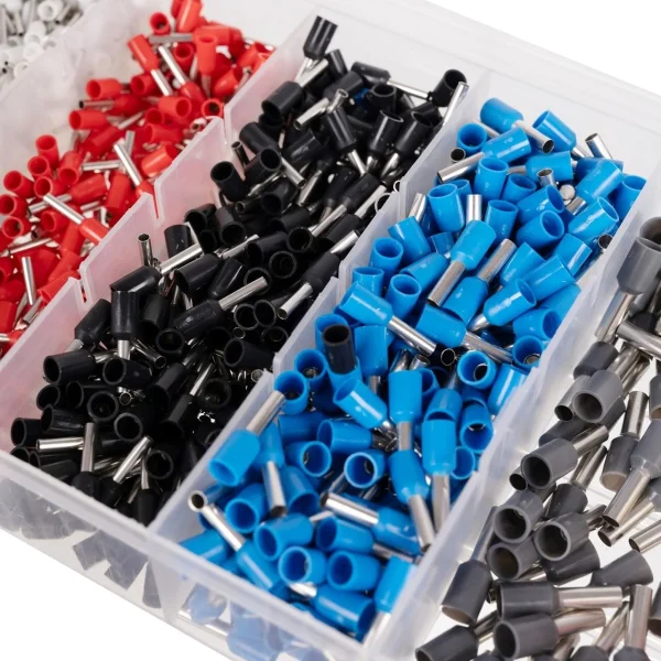 Cleste de sertizare, 0.25-10 mm, cu set de pini terminali 0.5-10 mm2, 1200 buc