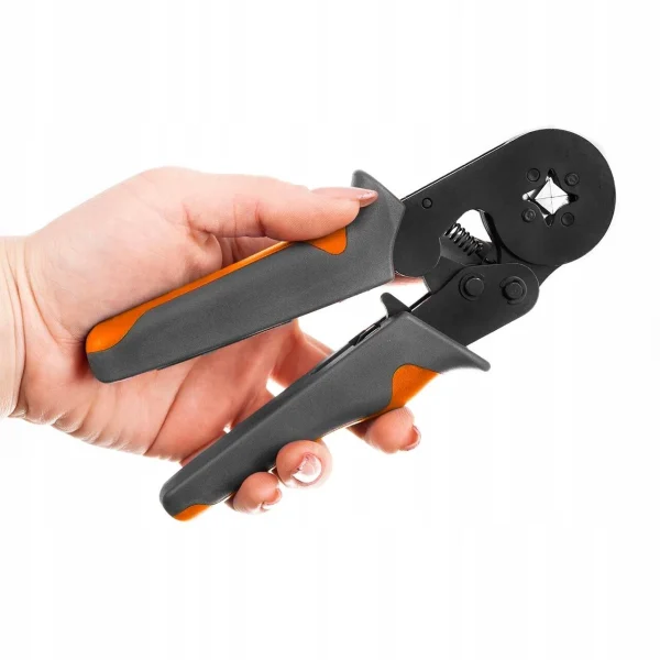 Cleste de sertizare terminale 0.25-10 mm, cu set pini terminali 0.5-2.5x0.8 mm, Bigstren