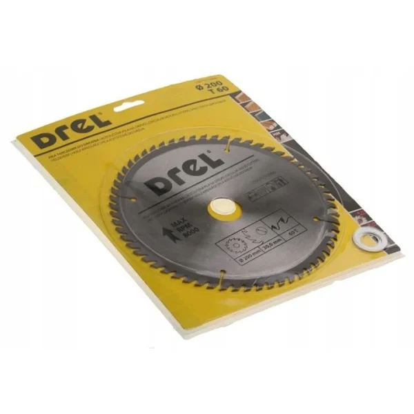 Disc circular vidia, 60 dinti, 200 mm, Drel