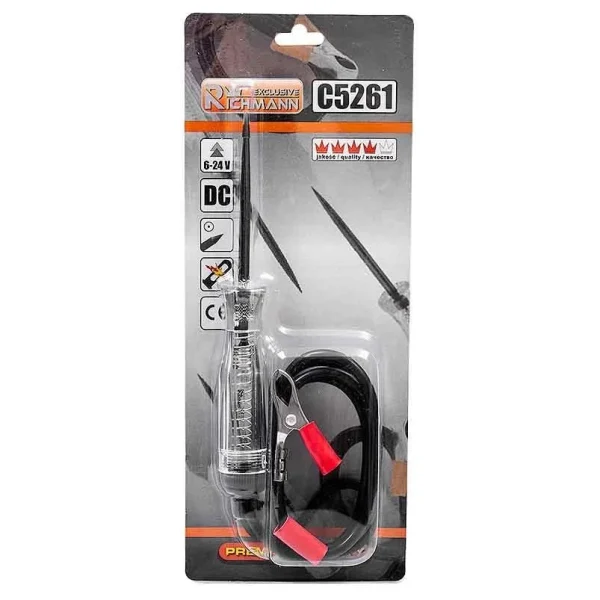 Creion de faza auto, tester tensiune auto, 6-24V, 190 mm, Richmann Exclusive