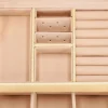 Cutie pentru bijuterii, MDF, piele ecologica si catifea, crem si roz, cu oglinda, 17.5x14x12.5 cm, Springos