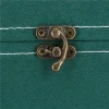 Cutie pentru bijuterii, catifea, verde, 12x12x12 cm, Springos
