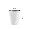 Ghiveci decorativ de flori, rotund, alb, 29.7x33 cm, Sandy