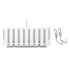 Jardiniera decorativa, suport metalic, sistem irigare,​​​​​​​ alb, 38x18x16.2 cm, Boardee Fencycase W Old