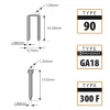 Capsator 18V Li-ion 2 in 1 capse si cuie, SAS+ALL cu acumulator 4Ah si incarcator inclus, tapiterie, tamplarie, mobilier si fixare folii de izolare, Dedra