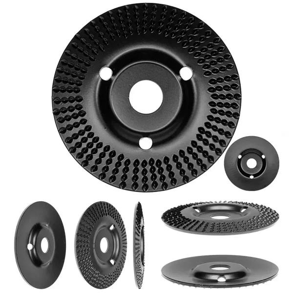 Disc circular slefuit, modelat, raspel, pentru lemn, plastic, cauciuc, beton celular, gradatie II, 125x22.2 mm, Dedra