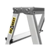 Scara aluminiu, 2 tronsoane, 2 trepte, platforma, max 125 kg, 0.67 m, Drabest