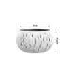 Ghiveci decorativ cu lant, rotund, alb, 29x19.5 cm, Sandy Bowl