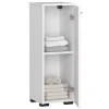 Dulap baie, placa laminata, 2 rafturi, alb, 30x30x82 cm