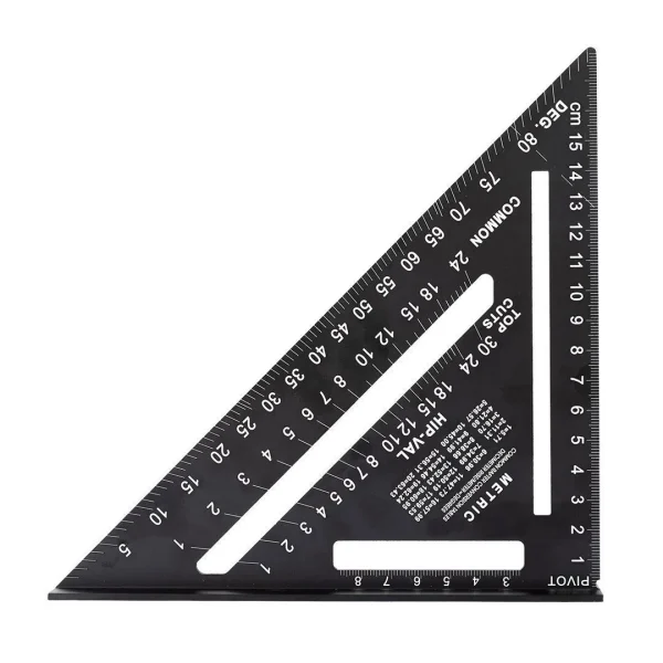 Echer tamplar/dulgher, aluminiu, triunghiular, 15 cm, NEO
