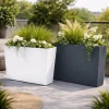 Jardiniera decorativa, alb, 58x18x49.8 cm, Urbi Case