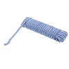Franghie PP, impletita, alb si albastru, 8 mm, 10 m, Breckner Germany