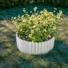 Gard de gradina decorativ din lemn, alb, 200x30 cm