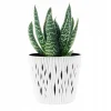 Ghiveci decorativ de flori, rotund, alb, 7.9 L, 26.2x22.2 cm, Sandy Round