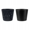Ghiveci decorativ de flori, rotund, antracit, 7.9 L, 26.2x22.2 cm, Sandy Round