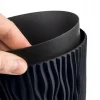 Ghiveci decorativ de flori, rotund, antracit, 7.9 L, 26.2x22.2 cm, Sandy Round