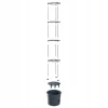 Ghiveci decorativ pentru rosii, rotund, antracit, 39.2x31.5x153 cm, Tomato Grower
