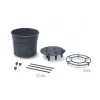 Ghiveci decorativ pentru rosii, rotund, antracit, 39.2x31.5x153 cm, Tomato Grower