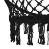 Hamac brazilian, tip scaun, Springos, negru, max 150kg, 79x80x120 cm