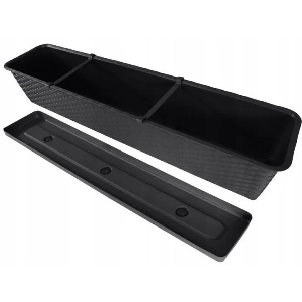Jardiniera decorativa, antracit, 68.5x17.3x15 cm, Ratolla Case P Old