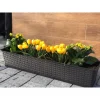 Jardiniera decorativa, antracit, 68.5x17.3x15 cm, Ratolla Case P Old