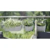 Jardiniera decorativa, suport plastic, alb, 4.9 L, 38.3x21.2x13 cm, Boardee Hook Old