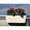 Jardiniera decorativa, suport plastic, alb, 4.9 L, 38.3x21.2x13 cm, Boardee Hook Old
