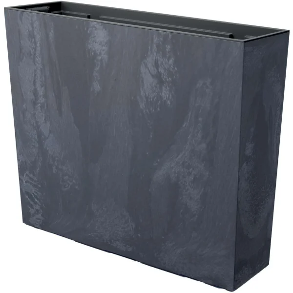 Jardiniera decorativa, Urbi Case Beton Effect, 58x18x49.8 cm, antracit, Prosperplast