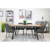 Scaun stil fotoliu bucatarie/living, Artool, Forio, catifea, metal, gri si negru, 61x55.5x81 cm