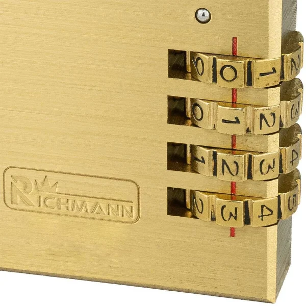 Lacat cu cifru, auriu, 40 mm, Richmann Exclusive