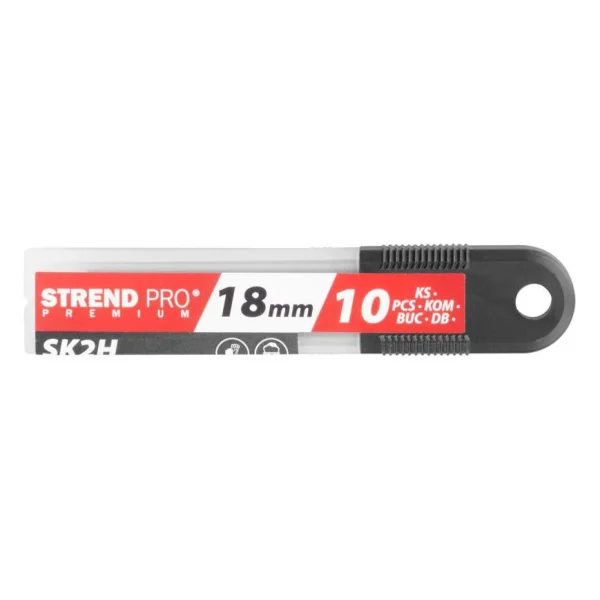 Lame rezerva cutter, otel carbon, set 10 buc, 18 mm, Strend Pro Premium