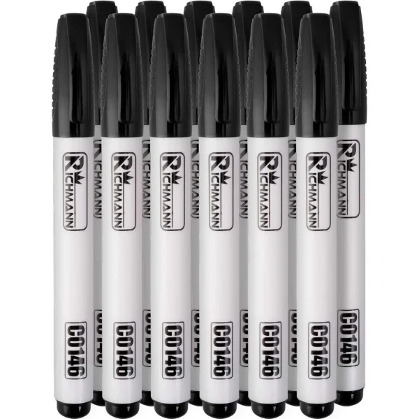 Marker permanent, 4 mm, alb, gros, Richmann
