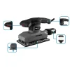 Masina de slefuit orbital, excentric, 380 W, dreptunghiular, 115x230 mm, Graphite