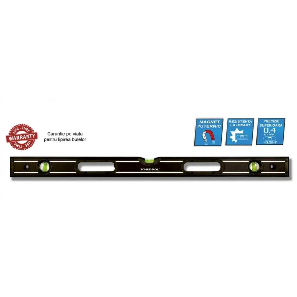 Nivela MAX PROFESIONAL magnetica 3 bule 200 cm