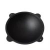Oala de fonta tip wok, cu capac, 51.5x26 cm, Perfect Home