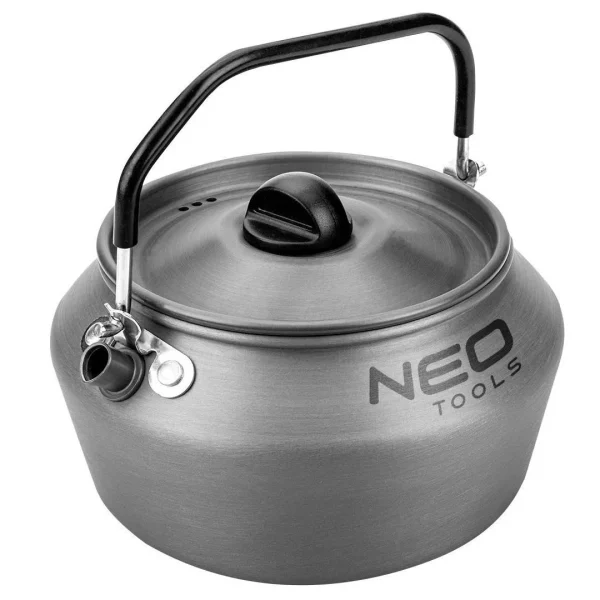Oala, tigaie si ibric/ceainic, turistic, camping, aluminiu, set 3 piese, NEO