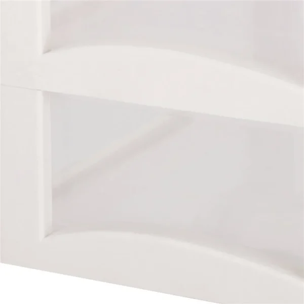 Organizator cosmetice, plastic, 3 niveluri, 2 sertare, alb, 30x25x34 cm, Springos