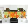 Panou decorativ, PVC, model citrice, portocaliu, 96x48.5cm