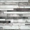 Panou decorativ, PVC, model piatra 3D, nuante gri deschis si inchis, 96x48.5 cm