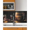 Panou decorativ, PVC, model vin, maro si negru, 96x48.5 cm