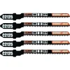 Panza, lama, fierastrau pendular, pentru lemn, HCS, prindere tip T, taiere curbata, 18 TPI, set 5 buc, 76 mm, Richmann Exclusive