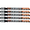 Panza, lama, fierastrau pendular, pentru lemn, HCS, prindere tip T, taiere precisa, 6 TPI, set 5 buc, 100 mm, Richmann Exclusive