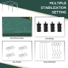 Pavilion pentru gradina/terasa, cadru metalic, material Oxford, cu tarusi, corzi ancorare, geanta, reglabil, verde, 2.95x2.95x2.55 m
