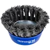 Perie sarma otel, tip cupa, cu toroane, M14, 80 mm, Richmann 