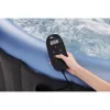 Piscina jacuzzi, gonflabila, rotunda, cu pompa si filtru, prelata acoperire, negru si albastru, 930 L, 6 persoane, 204x70 cm, MSpa