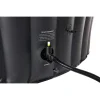 Piscina jacuzzi, gonflabila, rotunda, cu pompa si filtru, prelata acoperire, negru si albastru, 930 L, 6 persoane, 204x70 cm, MSpa